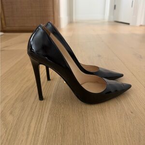 Prada Black Patent Pointed-Toe Stiletto Pump